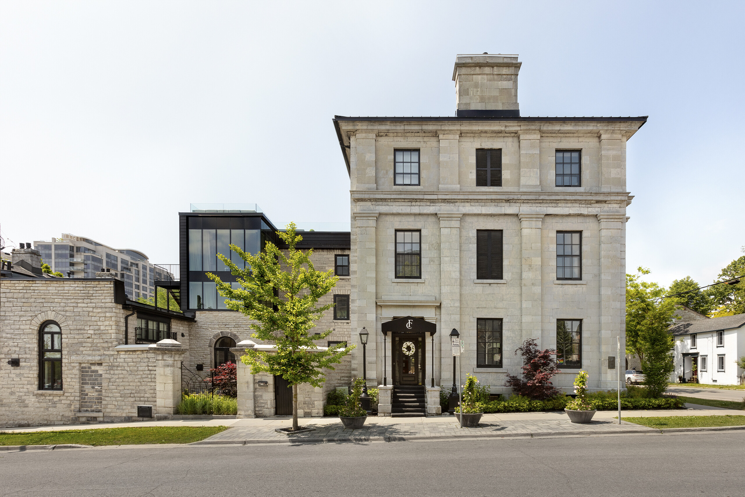 Front View of the Frontenac Club Exterior